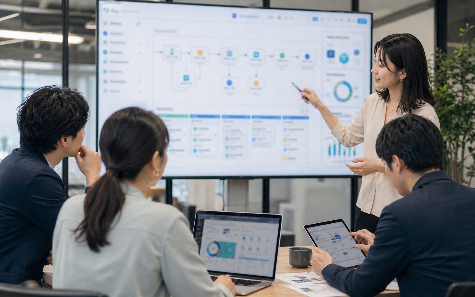 企業DXと業務自動化プラットフォームの設計会議
