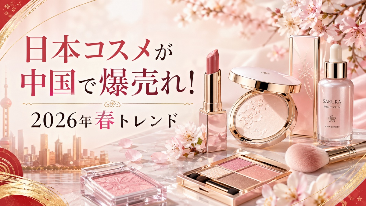 日本コスメが中国で爆売れ！2026年春トレンドを徹底解説