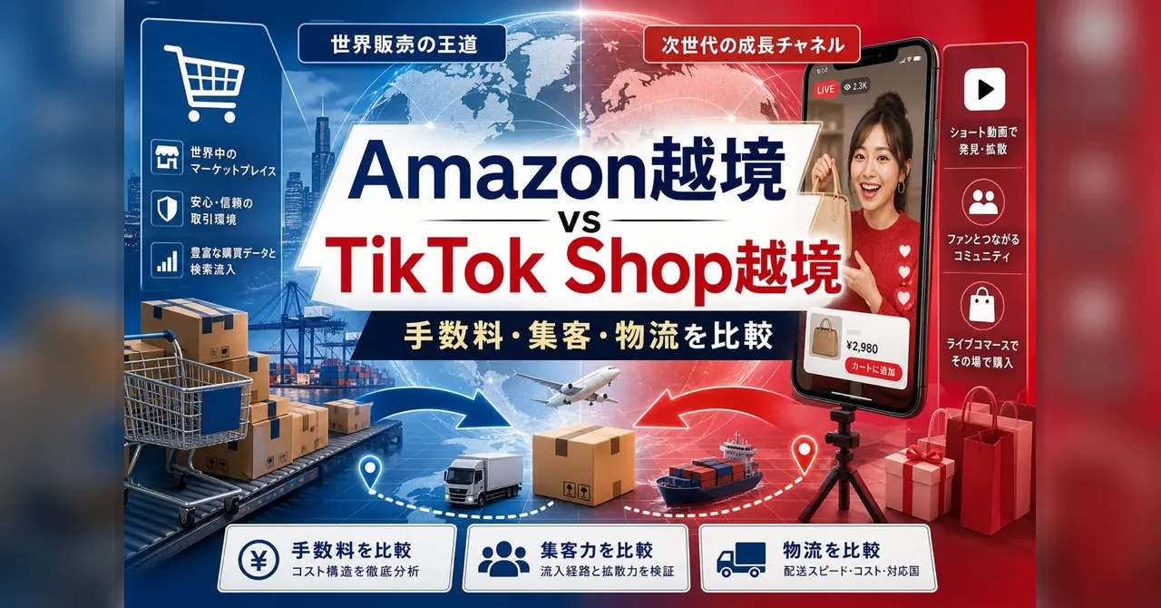 Amazon越境 vs TikTok Shop越境 — どっちから始めるべきか？