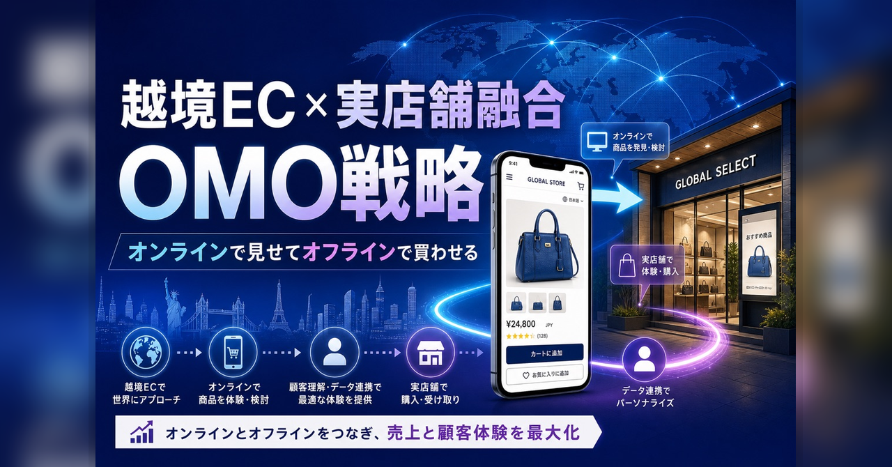 越境EC×実店舗融合 — オンラインで見せてオフラインで買わせるOMO戦略