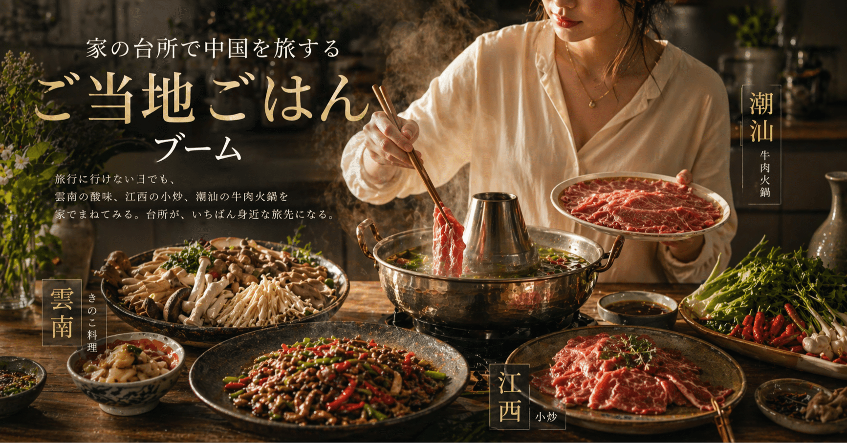 家の台所で中国を旅する、ご当地ごはんブーム