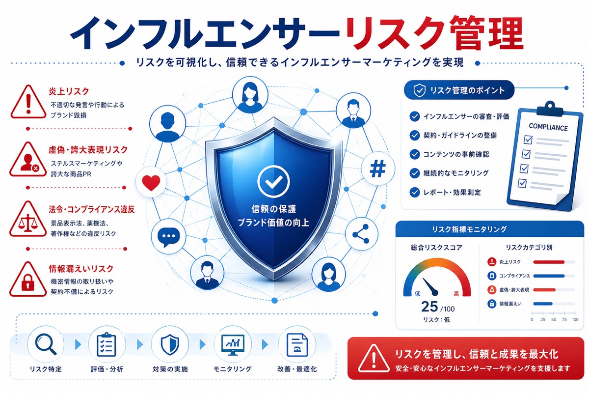 インフルエンサーマーケティングのリスク管理