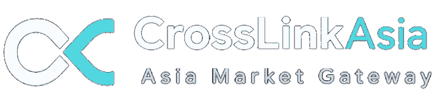 CrossLinkAsia Asia Market Gatewayの反転ロゴ